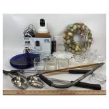 D-Link Camera, Crystal Apple Tray, Bow Saw, Cobalt