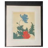 Framed Torii Signed Floral Print