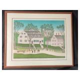 KJakobsen Shaker Meeting House Lithograph, 1981