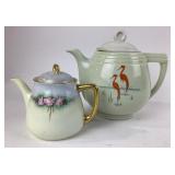 Drip-o-lator Heron teapot with non-matching lid