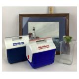 Rubbermaid Mini Mate Coolers, Lighthouse Artwork