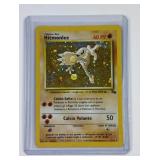 Pokï¿½mon vintage holographic Hitmonlee card