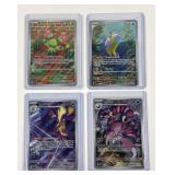 4 Pokï¿½mon full art cards