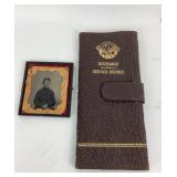 Civil War Discharge Service Record With Tintype Po