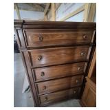 Wood Chest Of Drawers - 5 Drawers 19 in. X 40 in.