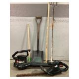 Toro Leaf Blower, Black & Decker Trimmer, Shovel &