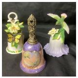 Porcelain Decorative Bells With Butterfly, Humming