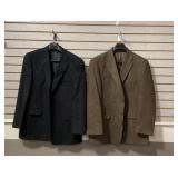 Stafford Black Blazer, Towncraft Brown Blazer
