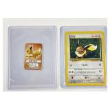 2 Pokemon vintage Eevee cards