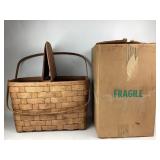 Peterboro Woven Picnic Basket With Divider