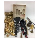 Flatware, Brass Bell, Camel Figurine, Kitchen Uten