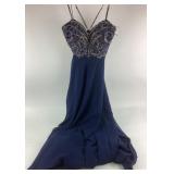 White by Soieblu Prom - Formal Dress Gown Blue