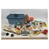 Sterilite Container & Fishing Gear: Bucktail, Temp