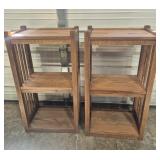 Wood Mission Style Shelves (2)