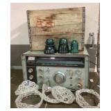 AA Bottling Co. Crate, Ham Radio, Glass Insulators