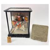 Samurai Doll In Case, Chinese Long Life Plaque