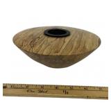 David Walsh Spalted Wood Ikebana Bowl With Removab
