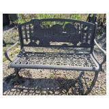 Cast Iron Childrens Garden/Flower Bed Bench With