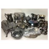 Silver-Plated Teapots, Trays, Pitchers, Tableware
