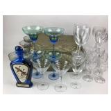 Glass Stemware With Ducks Unlimited Bottle