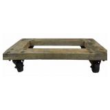 Wooden Dolly Frame With Metal Casters