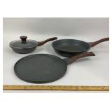 Sensarte Nonstick Fry Pans With Lids