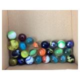 Glass Marbles in Varied Colors and Styles Shooters