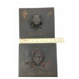 Cast Iron Bacchus In Vino Veritas Decorative Plaqu