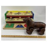 Wooden Puzzles, Pull Toy Dog