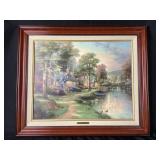 Thomas Kinkade Hometown Lake Print