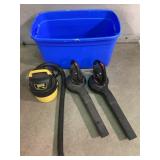 Vacuum and two leaf blowers
