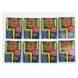 8 fleer 1992 football packs