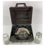 Craftsman Circular Saw With Case, Ball Mason Jars