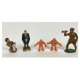 Musclemen, Cast Iron Soldiers, & Taft Figure
