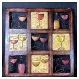 Wine Glasses And Bottle Wall Art