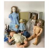 Porcelain, Composition, Cloth Dolls, Jane Zidjunas