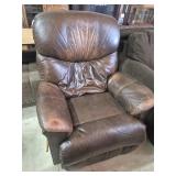 Lazboy Brown Leather Rocker Recliner