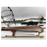Walking Sticks, Canes, Hiking Poles, Black Metal R