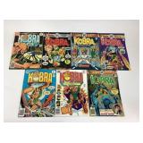 1976 Kobra Complete Series Comic Books, Issues 1-7