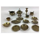 Brass Bowls, Trays, Vases, And Pots