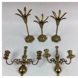 Brass Wall Sconces, Candle Holders