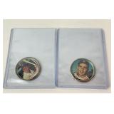 1964 Baseball coins McCovey & Koufax