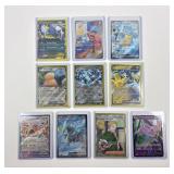 10 Pokï¿½mon trading cards