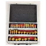 Router Bits With Aluminum Carry Case