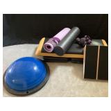 Fitness Equipment With Bosu Ball, Step Platform, Y