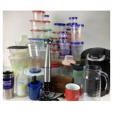 Keurig Brewer, Hand Blender, Storage Containers