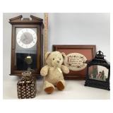 W Germany Pendulum Wall Clock, Carter's Teddy, Fra
