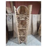 1/2 Bushel Basket Wood Display Stand With 4