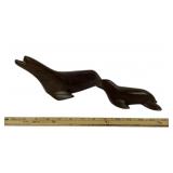 Hand-Carved Seri Indian Wood Seal Sculptures