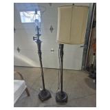 Metal Swing Arm Floor Lamps (2)